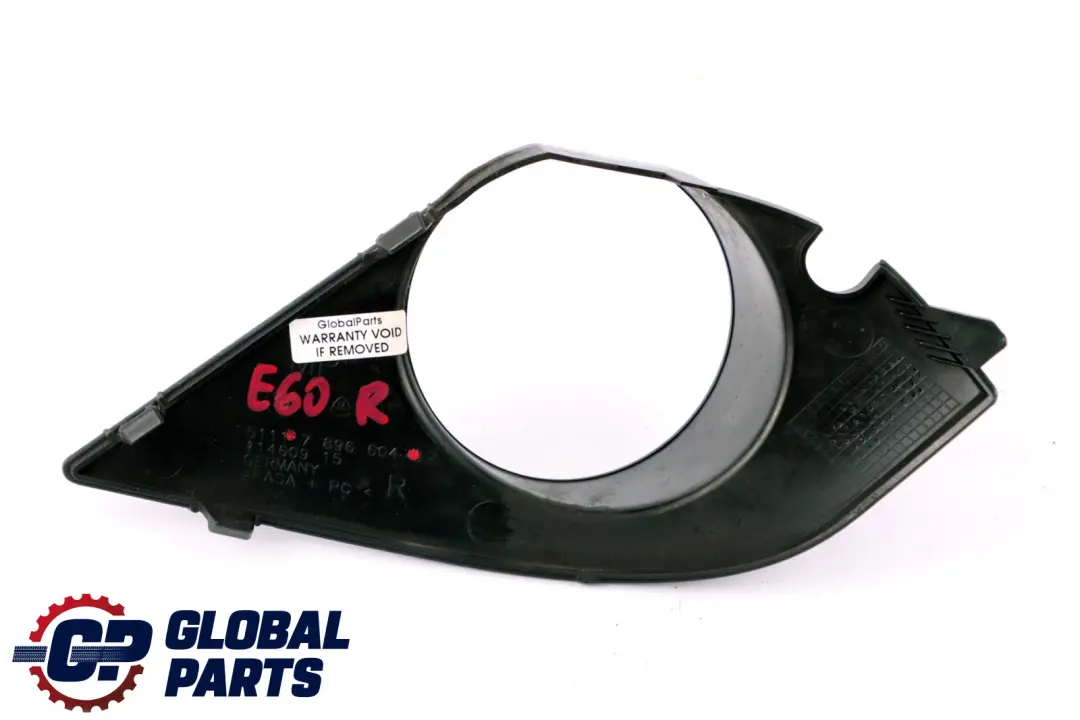 BMW E60 E61 M Sport Paragolpes Delantero Derecho Faro Antiniebla O/S - SKU 7896604 - Número de pieza 7896604