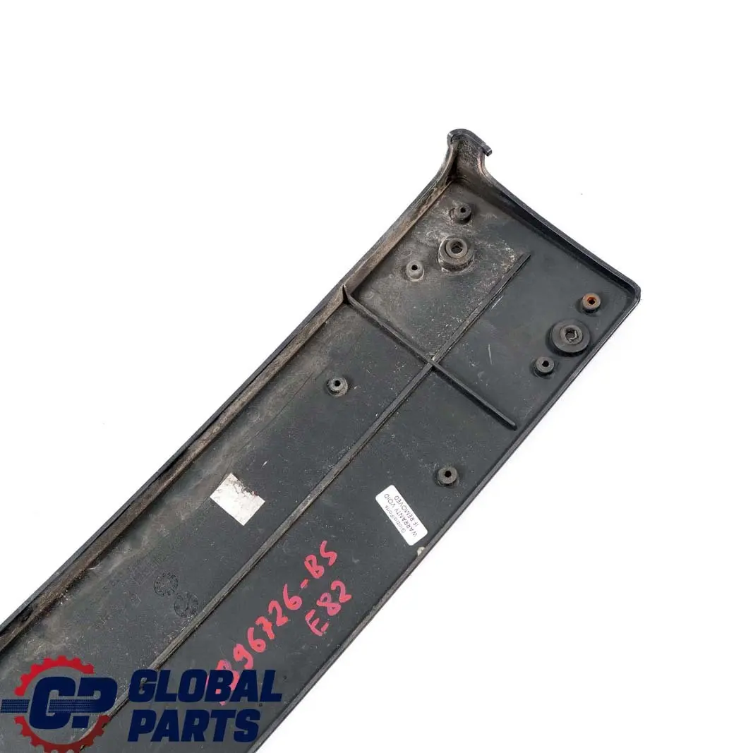 Front Bumper Licence Plate Holder Black Sapphire Metallic to BMW 1 E82 E88 M Sport with Part number 7896726 BMW 1 E82 E88 M Sport Front Bumper Licence Plate Holder Black Sapphire Metallic - SKU 7896726-BS - Part number 7896726