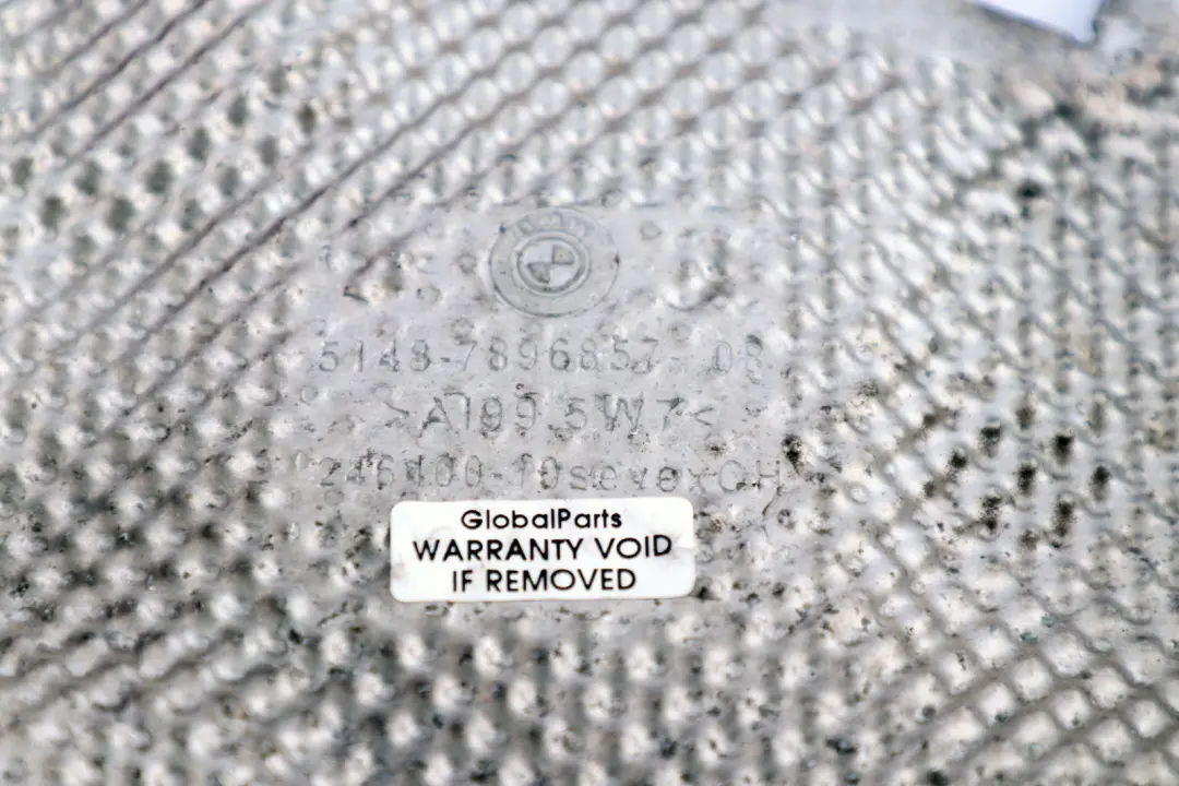 BMW E60 E63 E64 Isolation Thermique Côté Gauche Boîtier De Recouvrement - SKU 7896857 - Numéro de pièce 7896857