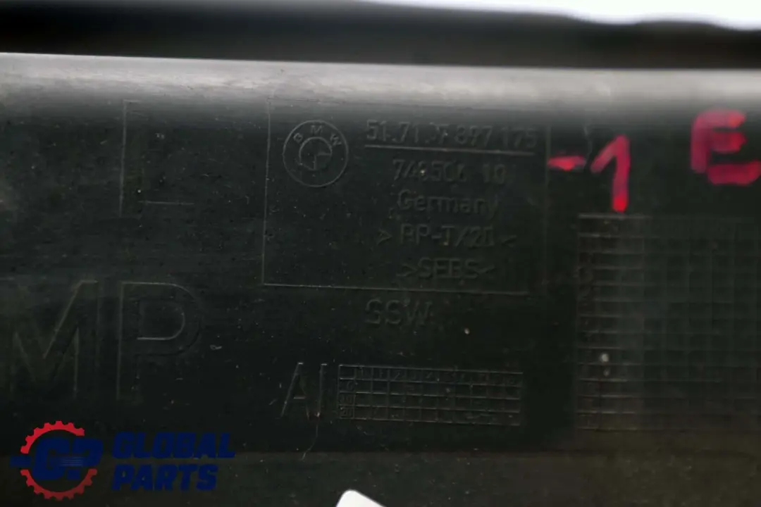 Front Bumper Air Duct Trim Left N/S 7897175 to BMW 5 Series E60 E60N E61 LCI with Part number 8036575 BMW 5 Series E60 E60N E61 LCI Front Bumper Air Duct Trim Left N/S 7897175 - SKU 7897175-1 - Part number 8036575