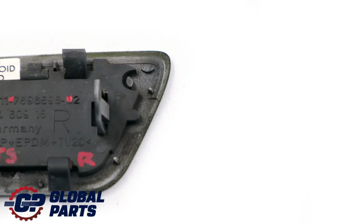 Front Bumper Headligh Flap Cover Right O/S Titansilber Silver to BMW 5 Series E60 M with Part number 7896598 BMW 5 Series E60 M Front Bumper Headligh Flap Cover Right O/S Titansilber Silver - SKU 7897212-TS - Part number 7896598