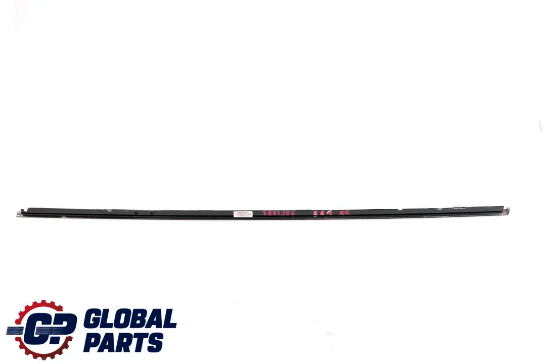 Acabado Marco Ventana Superior Puerta Trasera Derecha Glanz para BMW E61 E61N LCI con número de pieza 7897286 BMW E61 E61N LCI Acabado Marco Ventana Superior Puerta Trasera Derecha Glanz - SKU 7897286 - Número de pieza 7897286