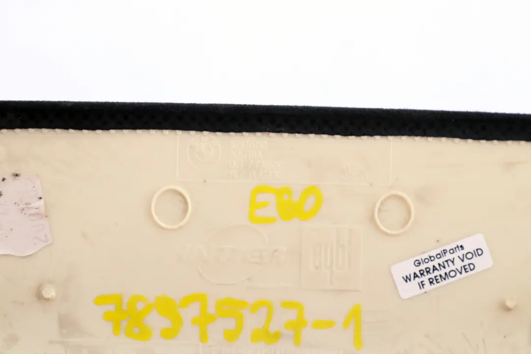 Trim Cover Stop Lamp Black Alcantara 52107010 to BMW 5 Series E60 E60N LCI with Part number 7897527 BMW 5 Series E60 E60N LCI Trim Cover Stop Lamp Black Alcantara 52107010 - SKU 7897527-1 - Part number 7897527