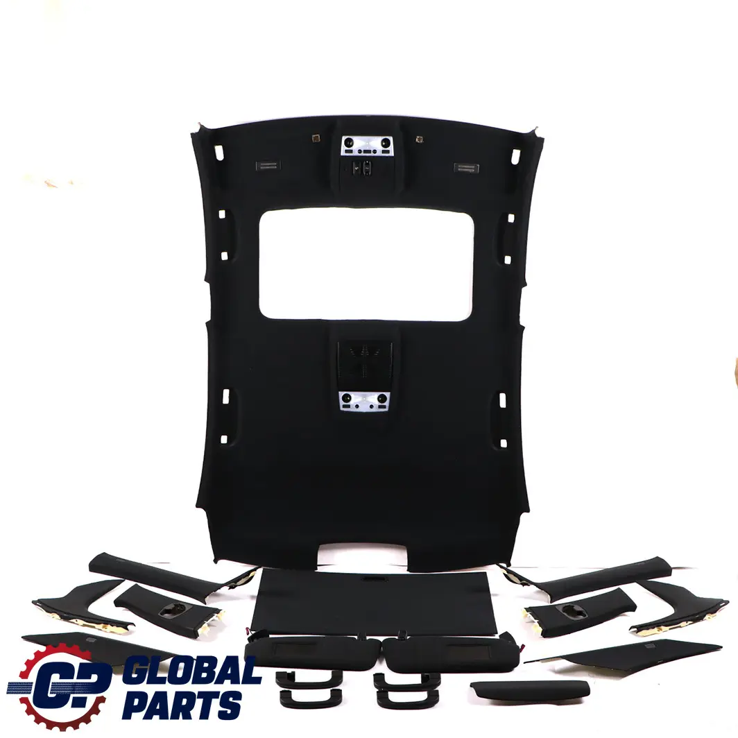 Headlining Moulded Roof Sun Roof Lining + Pillars Handles Black to BMW E60 M Sport with Part number 7897570 BMW E60 M Sport Headlining Moulded Roof Sun Roof Lining + Pillars Handles Black - SKU 7897570-1 - Part number 7897570