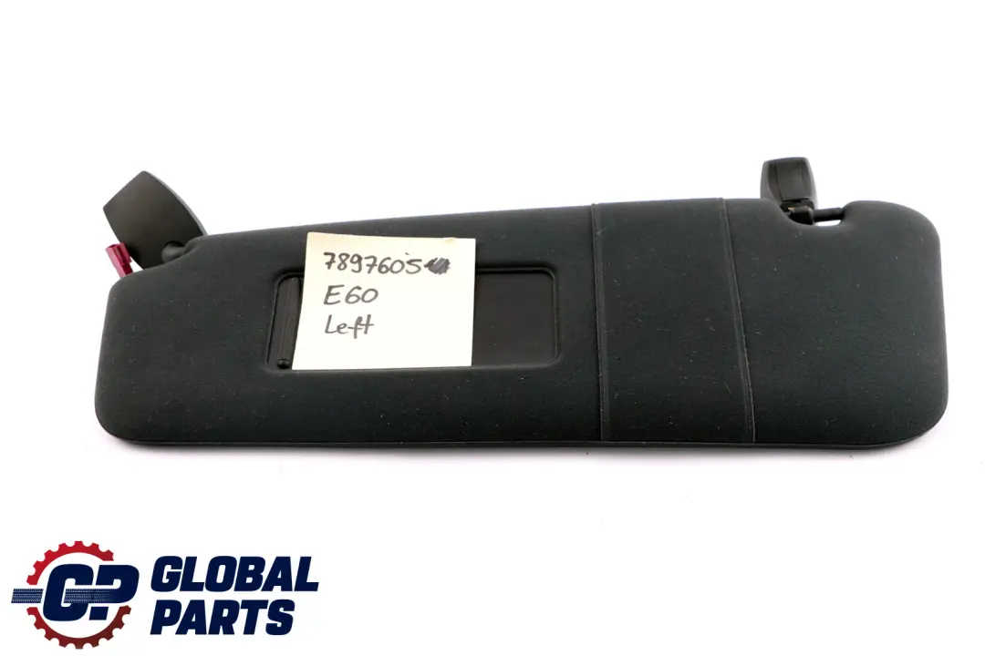 Izquierda Visera parasol Espejo Iluminado Tela Antracita para BMW E60 E61 con número de pieza 7897605 BMW E60 E61 Izquierda Visera parasol Espejo Iluminado Tela Antracita - SKU 7897605 - Número de pieza 7897605