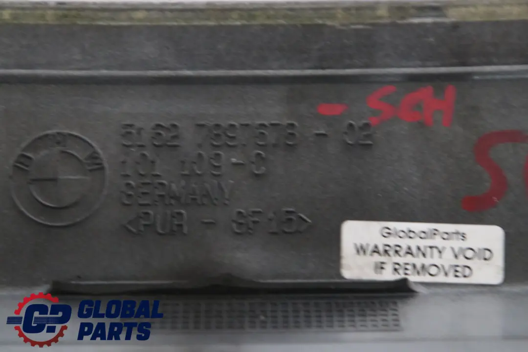 BMW 5 E60 M5 Boot Trunk Lid Tailgate Rear Spoiler Trim Schwarz 2 Black - 668 - SKU 7897678-SCH - Part number 0395199