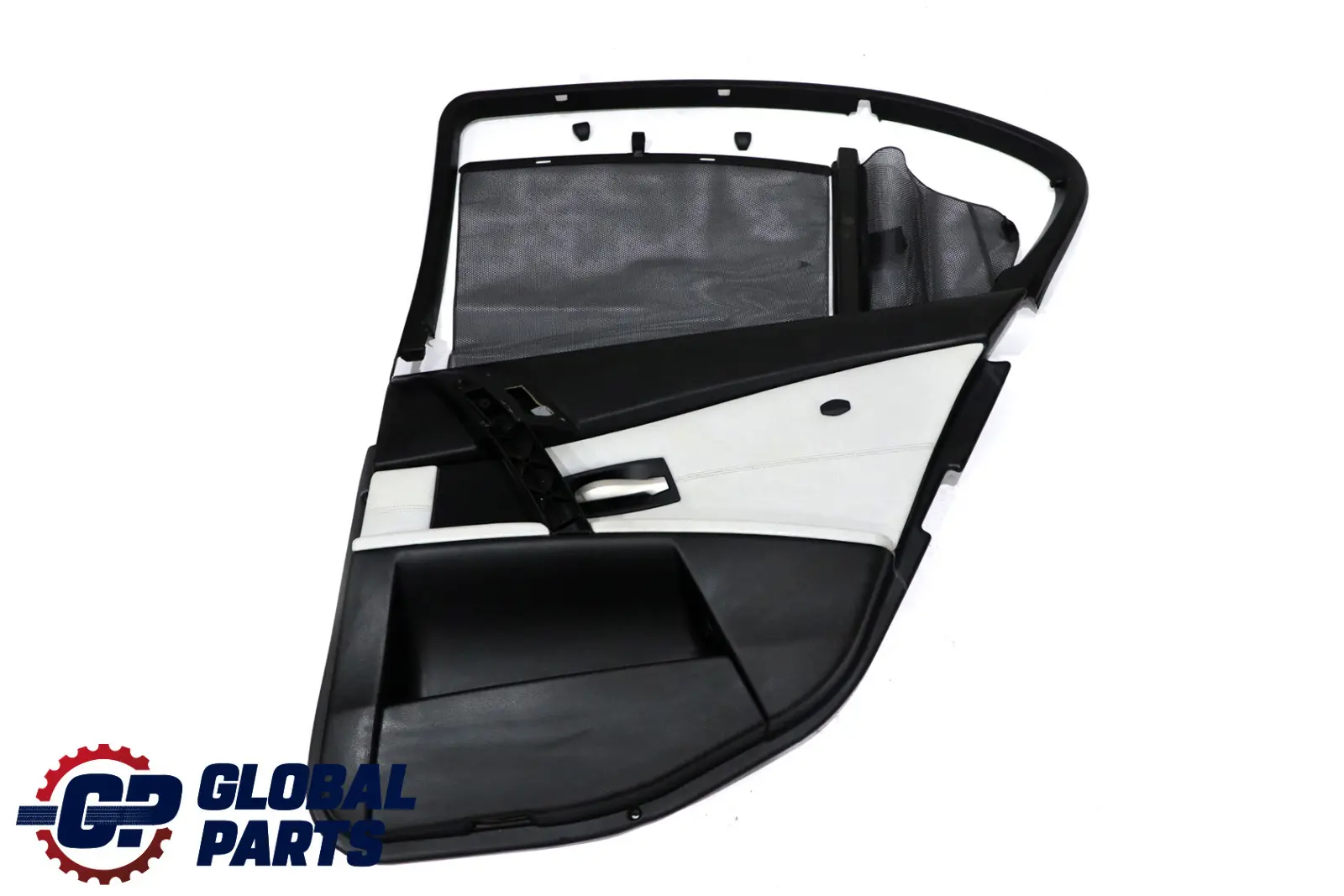 BMW 5 Series E60 M5 Rear Right O/S Door Card Leather Trim Panel Roller Blinds