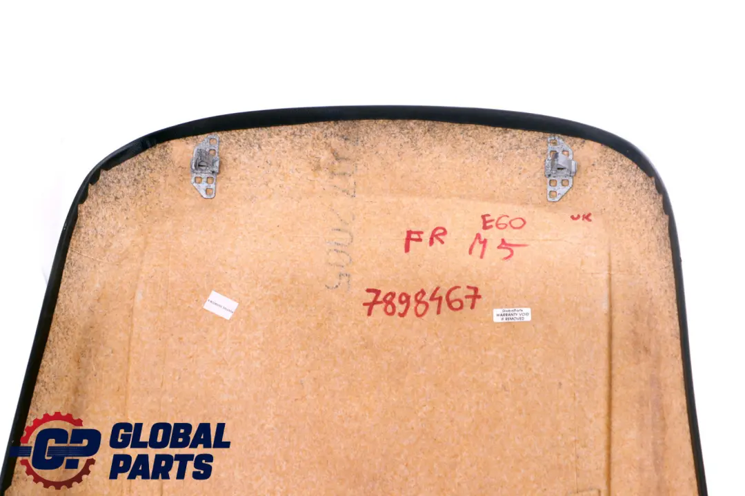 BMW 5 Series E60 E61 LCI Rear Cover Panel Vinyl Front Seat Black M Sport - SKU 7898467 - Part number 7898467