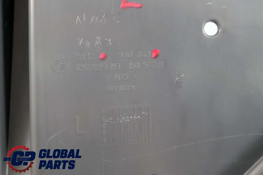 Guía Parachoques Trasero Izquierdo Soporte De Montaje para BMW E92 E93 M3 con número de pieza 7900841 BMW E92 E93 M3 Guía Parachoques Trasero Izquierdo Soporte De Montaje - SKU 7900841 - Número de pieza 7900841