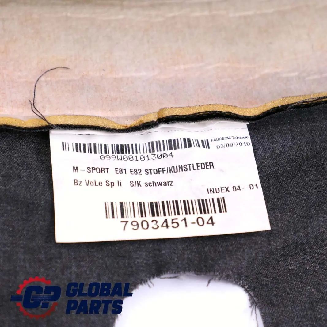  *BMW 1 Reihe E81 E82 Vordersitz Links Lehne Bezug Stoff Kunstleder Flashpoint - SKU 7903451 - Teilenummer 7903451