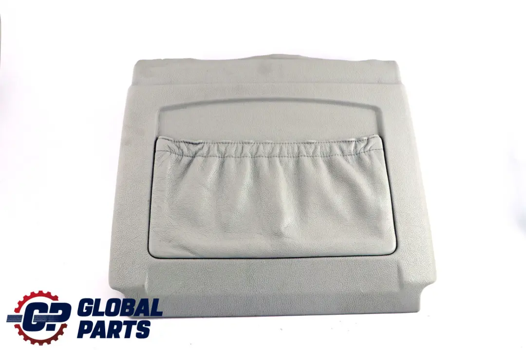 Front Seat Rear Backrest Lower Leather Trim Panel Silverstone to BMW 5 E60 E61 M5 with Part number 7904865 BMW 5 E60 E61 M5 Front Seat Rear Backrest Lower Leather Trim Panel Silverstone - SKU 7904865 - Part number 7904865