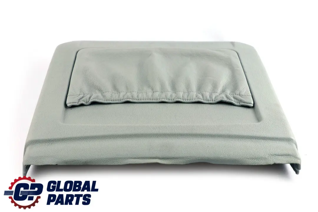 BMW 5 E60 E61 M5 Front Seat Rear Backrest Lower Leather Trim Panel Silverstone - SKU 7904865 - Part number 7904865