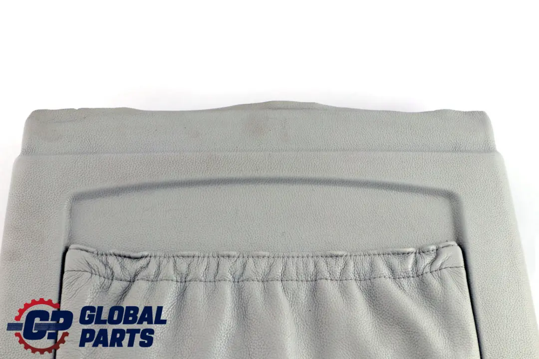 BMW 5 E60 E61 M5 Front Seat Rear Backrest Lower Leather Trim Panel Silverstone - SKU 7904865 - Part number 7904865