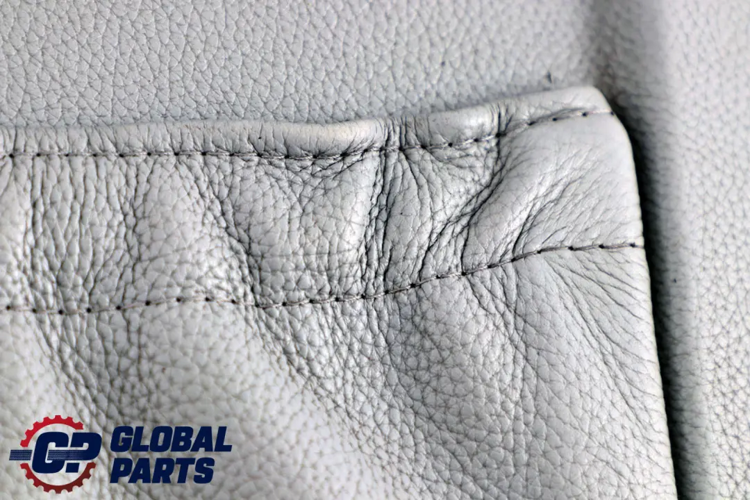 Front Seat Rear Backrest Lower Leather Trim Panel Silverstone to BMW 5 E60 E61 M5 with Part number 7904865 BMW 5 E60 E61 M5 Front Seat Rear Backrest Lower Leather Trim Panel Silverstone - SKU 7904865 - Part number 7904865