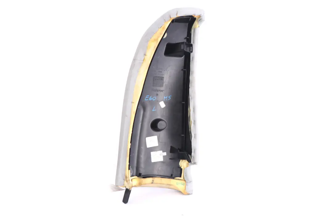 BMW 5 Series E60 M5 Side Finisher Rear Seat Left N/S Leather Merino Silverstone - SKU 7904895 - Part number 7904895