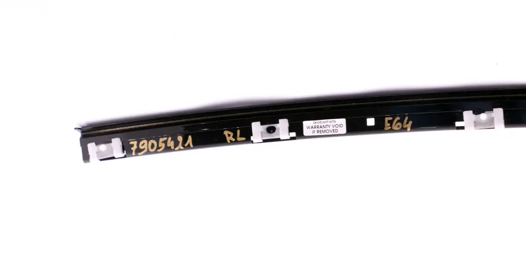 BMW E64 Cover Column A Door Black Trim Strip Pillar Left N/S Schwarz - SKU 7905421 - Part number 7905421