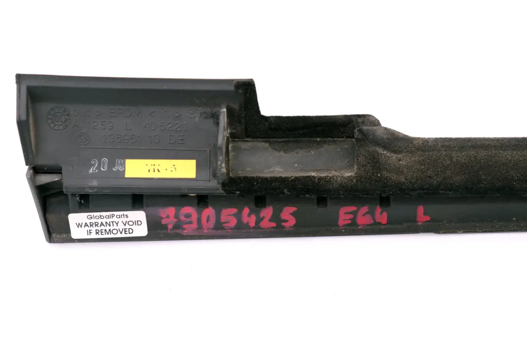  *BMW 6 er E64 E64N LCI Zierleiste Schachtabdeckung aussen links - SKU 7905425 - Teilenummer 7905425