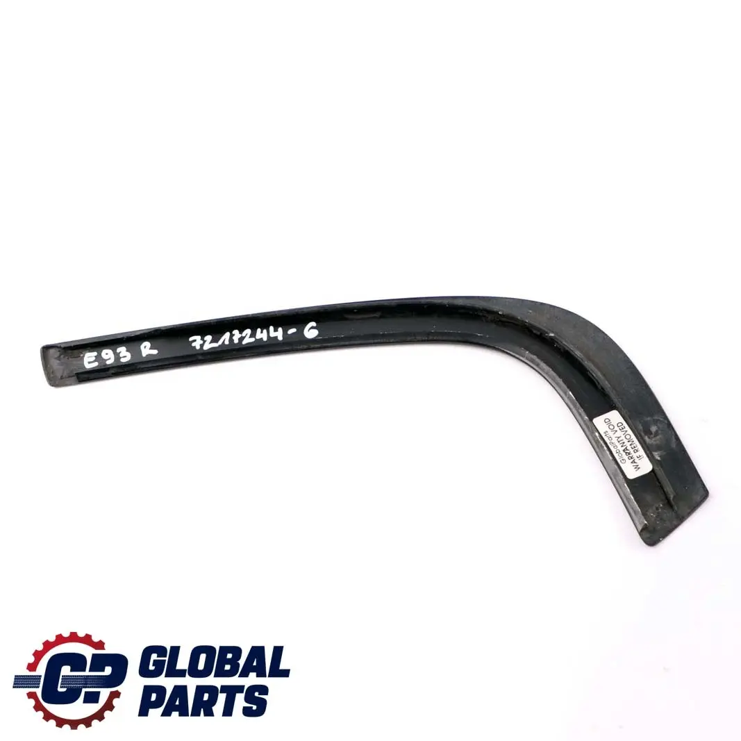 Guarnizione Tetto Guscio Posteriore Hardtop Striscia Destra Glanzschwarz per BMW E93 con numero di parte 7906192 BMW E93 Guarnizione Tetto Guscio Posteriore Hardtop Striscia Destra Glanzschwarz - SKU 7906192-2 - Numero di parte 7906192