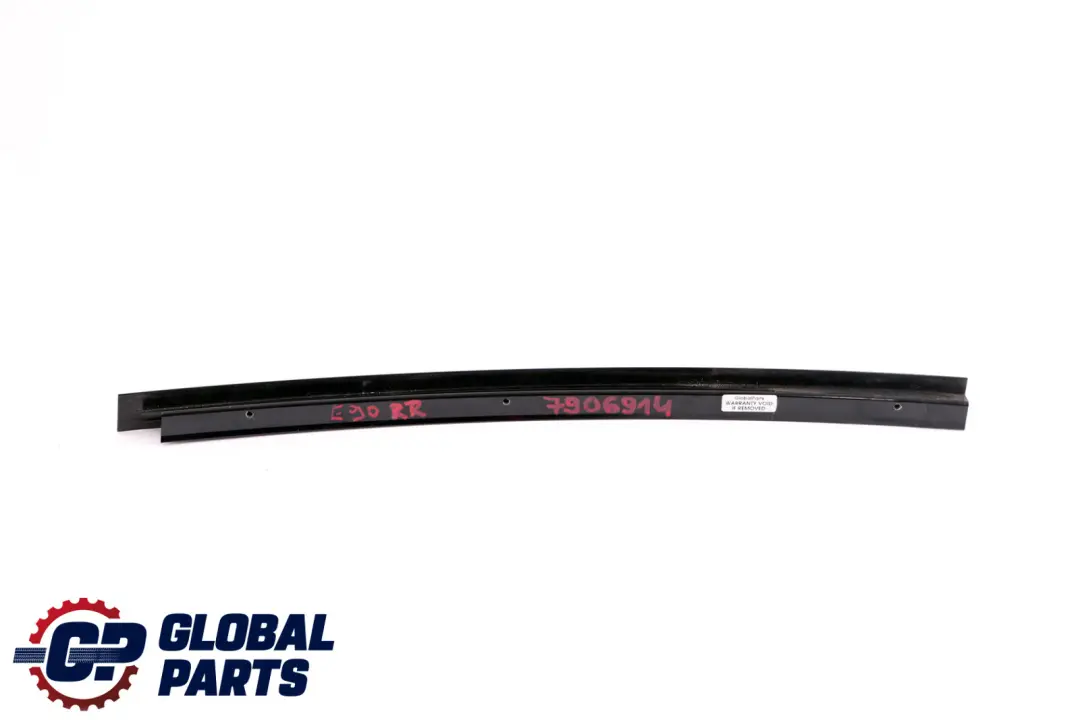 BMW 3 Series E90 E90N Window Guide Web Cover Right Rear Shadow Line Black Glanz - SKU 7906914 - Part number 7906914