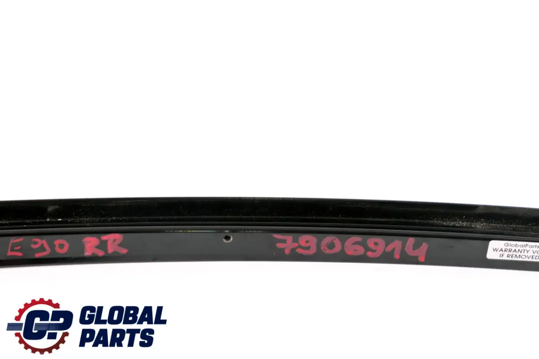 BMW 3 Series E90 E90N Window Guide Web Cover Right Rear Shadow Line Black Glanz - SKU 7906914 - Part number 7906914