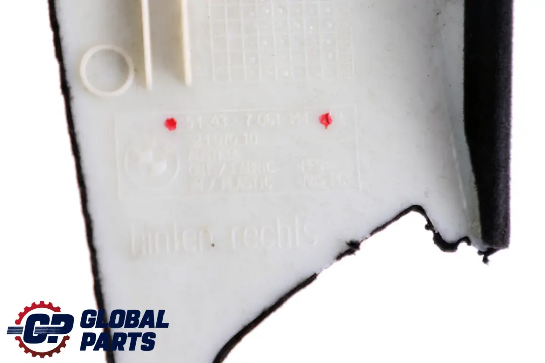 Trim panel C-Column Rear Right O/S Anthrazit 7061344 to BMW 5 Series E61 LCI with Part number 6987138 BMW 5 Series E61 LCI Trim panel C-Column Rear Right O/S Anthrazit 7061344 - SKU 7918572 - Part number 6987138