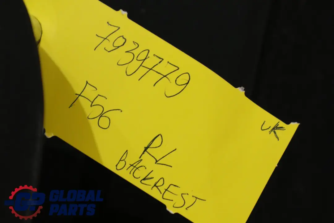 Dossier du siège arrière gauche Tissu cuir Diamond Black pour Mini Cooper F56 à propos du numéro de pièce 7939779 Mini Cooper F56 Dossier du siège arrière gauche Tissu cuir Diamond Black - SKU 7939779 - Numéro de pièce 7939779