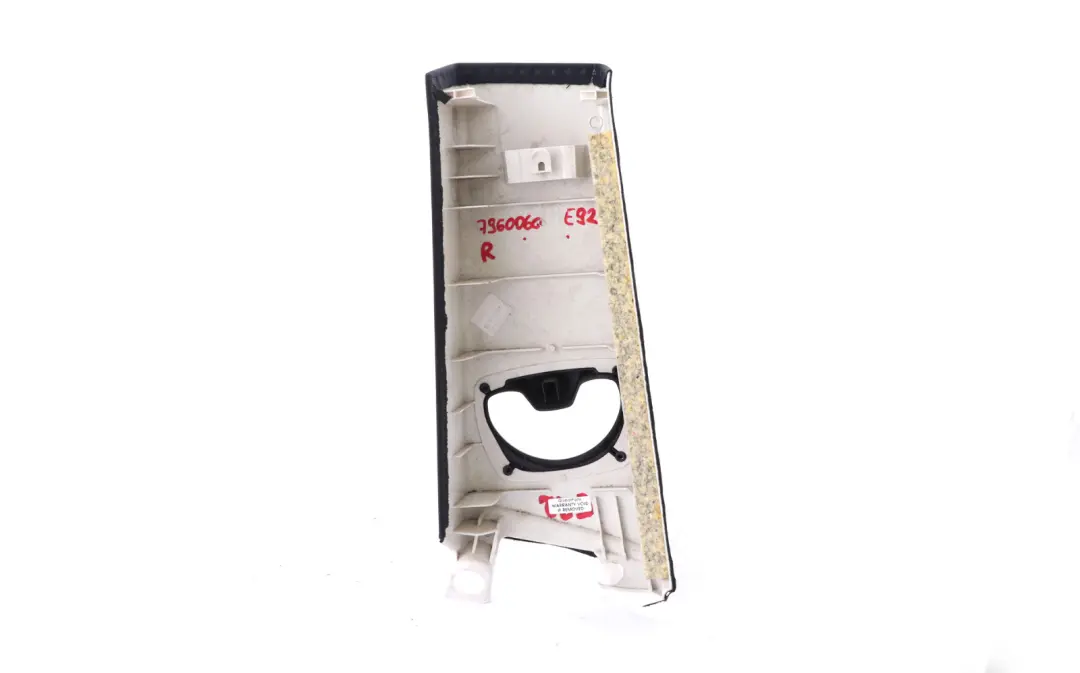 BMW E92 E92N LCI Cache Colonne B Supérieur Droit Noir Anthracite 7117470 - SKU 7960060 - Numéro de pièce 7960060