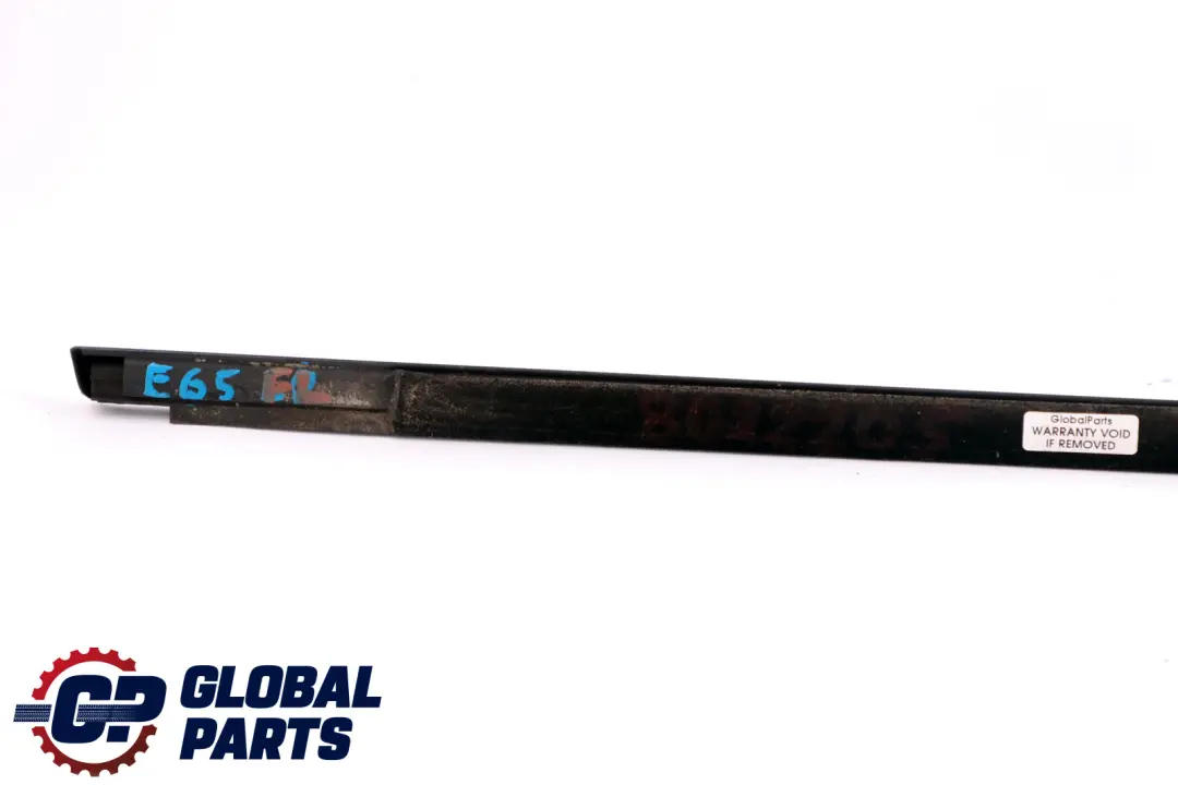 Burlete Exterior Puerta Delantera Izquierda Glanzschwarz para BMW E65 E66 con número de pieza 8022205 BMW E65 E66 Burlete Exterior Puerta Delantera Izquierda Glanzschwarz - SKU 8022205 - Número de pieza 8022205
