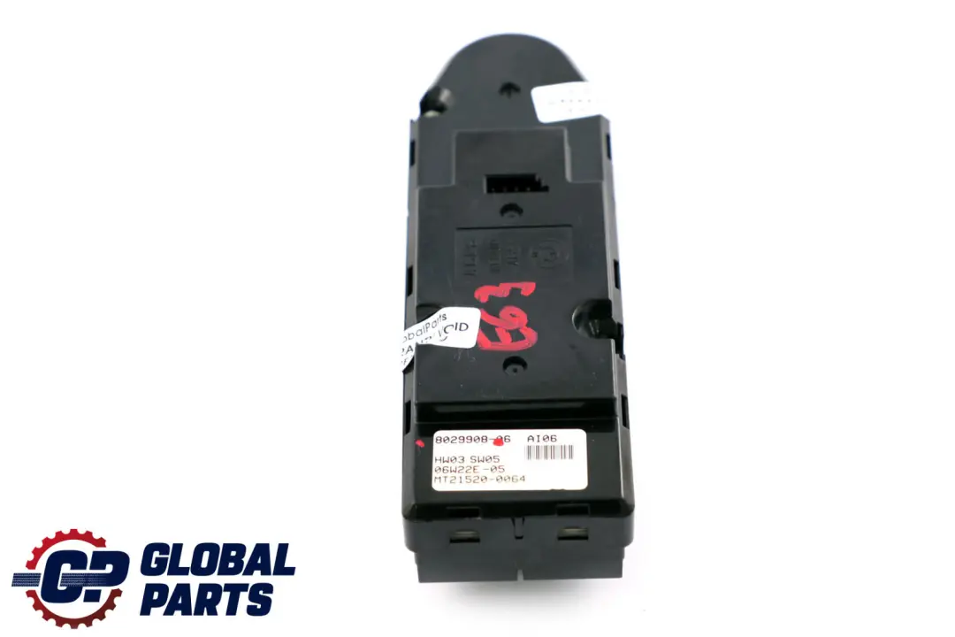 Driver's Side O/S Window Lifter Switch to BMW 6 Series E63 with Part number 8029908 BMW 6 Series E63 Driver's Side O/S Window Lifter Switch - SKU 8029908 - Part number 8029908