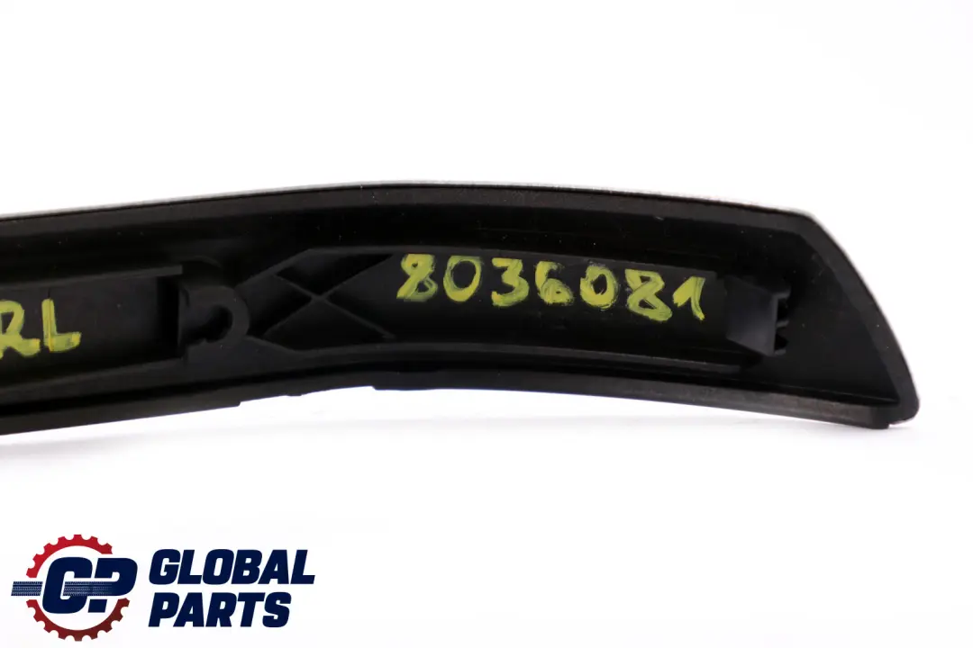 BMW 3 Series E90 Alu Decor Strip Rear Left N/S Door Glacier Silver - SKU 8036081 - Part number 8036081
