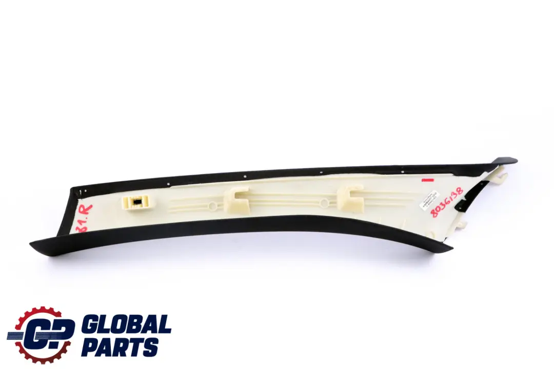 BMW E81 E82 Coperchio Colonna A Destra Nero 6978630 - SKU 8036138 - Numero di parte 8036138