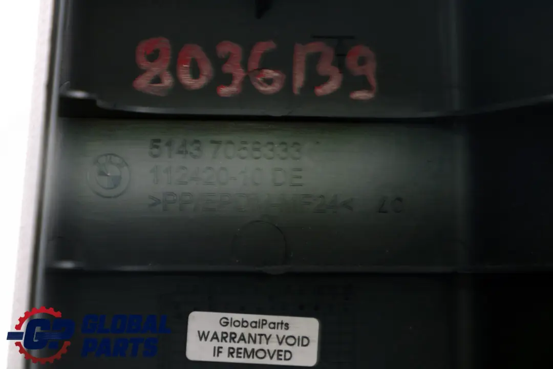 BMW E81 Osłona obudowa słupka B lewa - SKU 8036139 - Numer Części 8036139