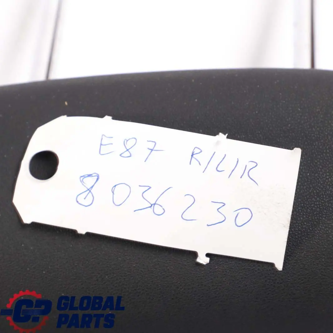 BMW 1 E87 Rear Seat Left Right N/O/S Headrest Head Rest Flashpoint Black - SKU 8036230 - Part number 8036230