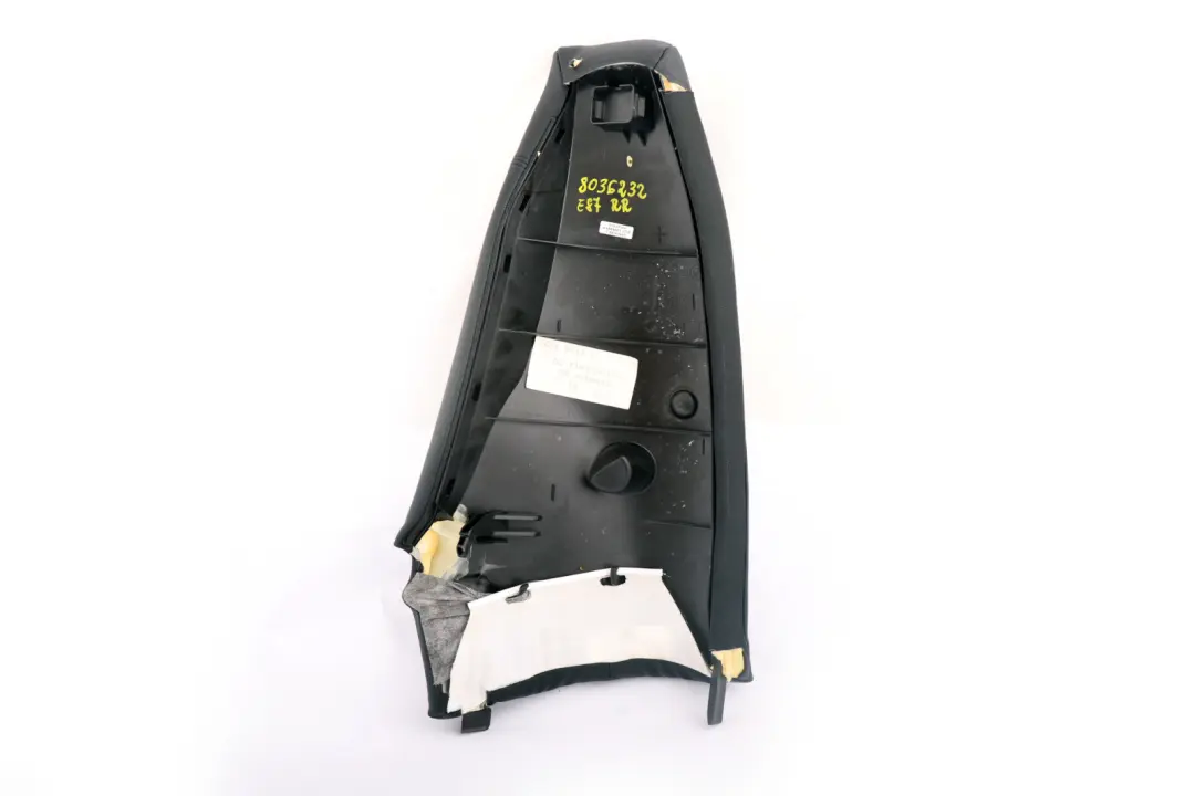Asiento Trasero Derecho Lateral Panel De Ajuste Negro para BMW E87 con número de pieza 7118682 BMW E87 Asiento Trasero Derecho Lateral Panel De Ajuste Negro - SKU 8036232 - Número de pieza 7118682