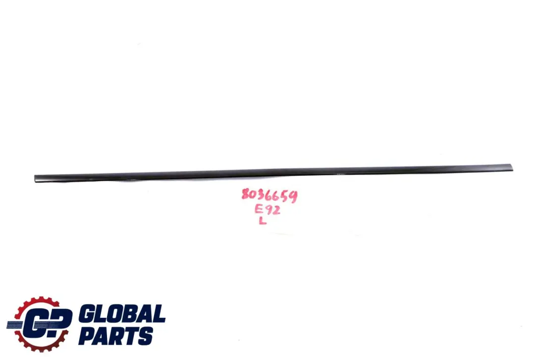 BMW 3 er E92 E92N Leiste Seitenscheibe Hinten Links Glanzschwarz - SKU 8036659 - Teilenummer 8036659