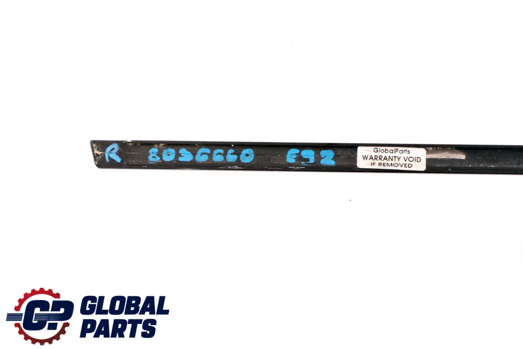 Leiste Seitenscheibe Hinten Rechts Glanzschwarz für BMW 3 er E92 E92N mit Teilenummer 8036660 BMW 3 er E92 E92N Leiste Seitenscheibe Hinten Rechts Glanzschwarz - SKU 8036660 - Teilenummer 8036660