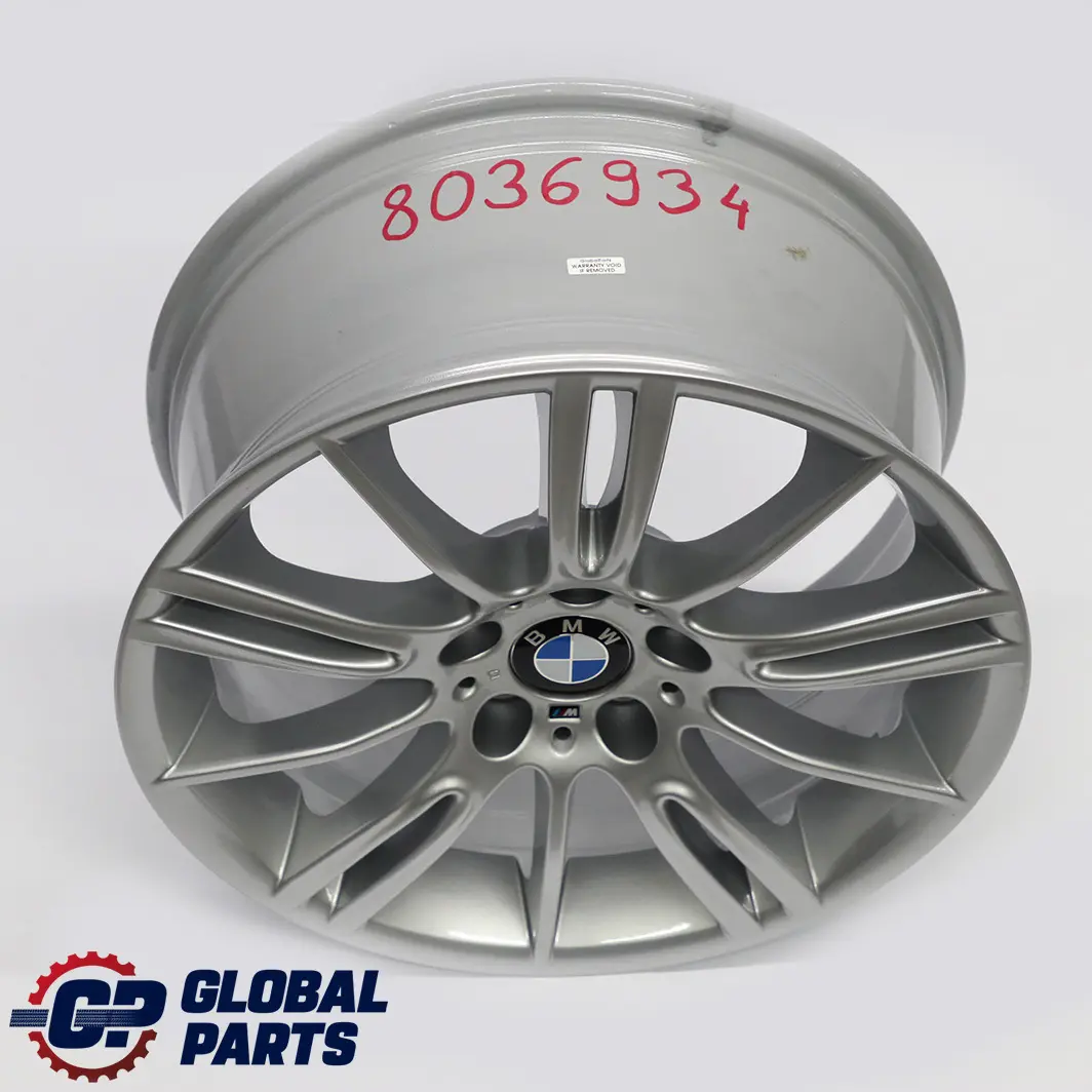 BMW E90 E91 E92 llanta aleacion trasera plata 18 "8,5J ET:37 M Spider Spoke 193 - SKU 8036934 - Número de pieza 8036934