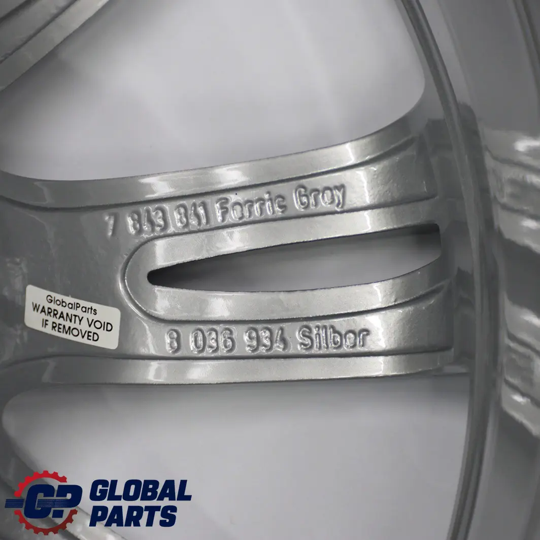 Alloy Wheel Rim 18" 8,5J ET:37 M Spider Spoke 193 BMW E90 E91 E92 Silver Rear - SKU 8036934 - Part number 8036934
