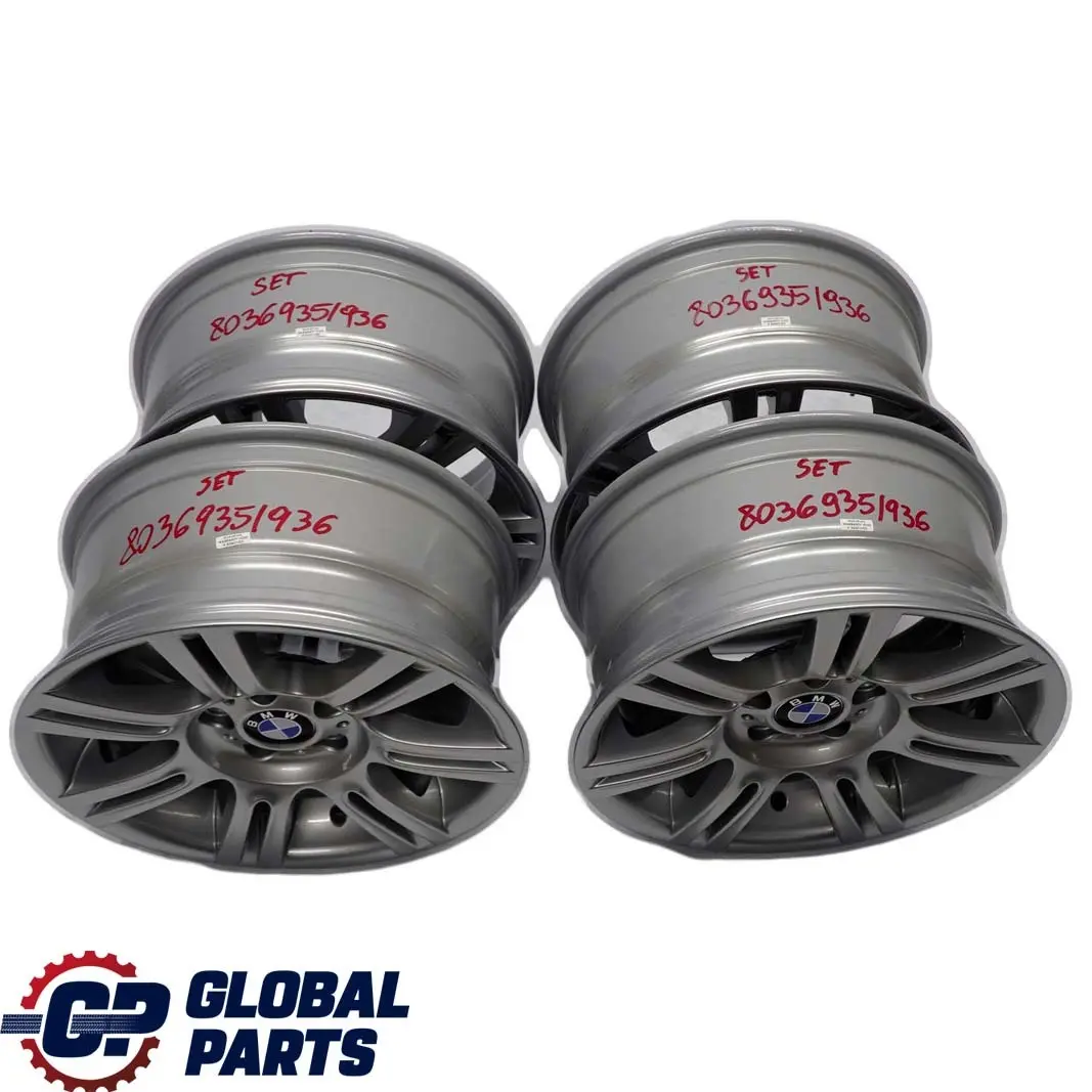 BMW E90 E91 E92 E93 Juego Completo 4x Llanta 17" M Doble Radio 194 - SKU 8036935/8036936 - Número de pieza 8036936
