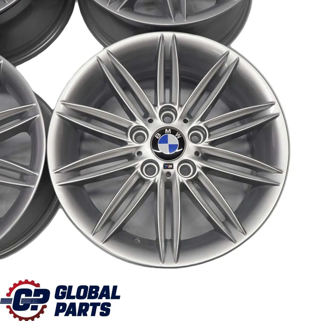 BMW E81 E87 Komplett Set 4x Alu Felge Felgen Alufelge 17" M Doppelspeiche 207 - SKU 8036937/8036938 - Teilenummer 8036938