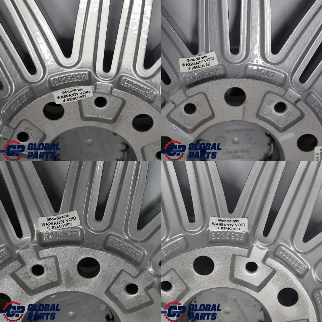 BMW E81 E87 Komplet Felg Aluminiowych 17" 7 / 7.5J - SKU 8036937/8036938 - Numer Części 8036938