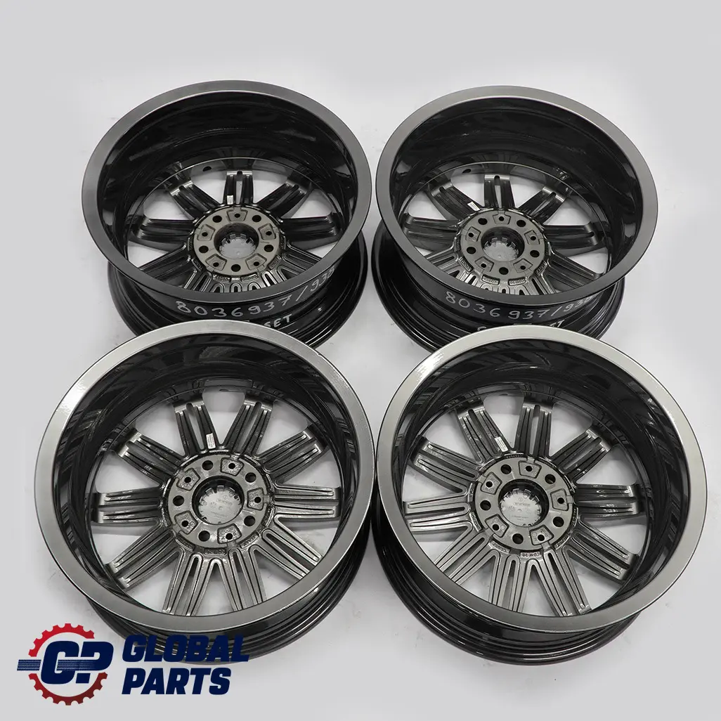 BMW E81 E82 E87 Gris Llanta De Aleacion Completa 4x 17" ET:47 M Doble Radio 207 - SKU 8036937/8036938 SET - Número de pieza 8036938