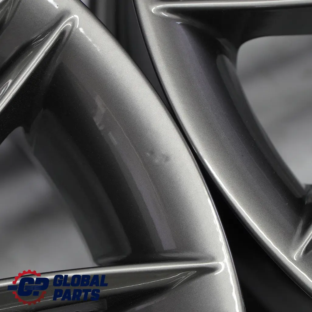 Grey Complete 4x Wheel Alloy Rim 17" ET:47 M Double Spoke 207 BMW E81 E82 E87 - SKU 8036937/8036938 SET - Part number 8036938