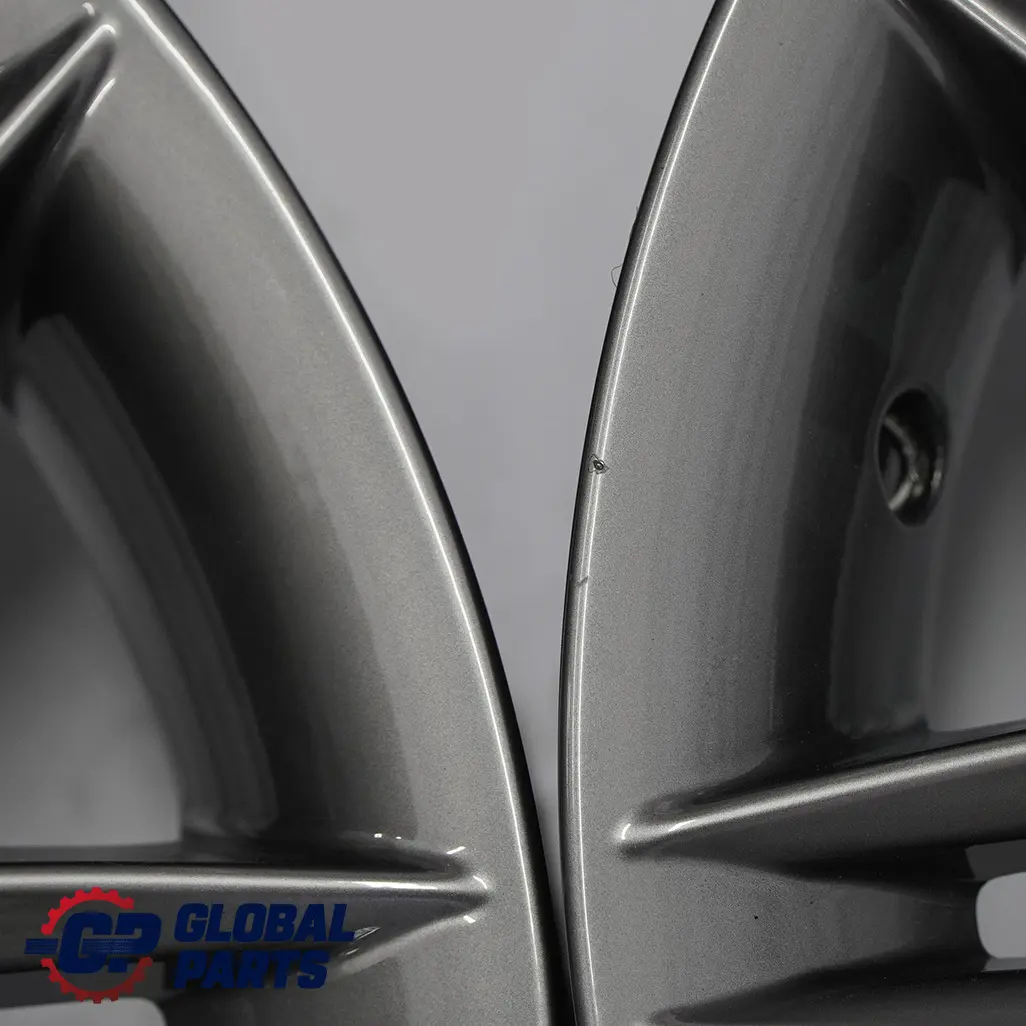 Grey Complete 4x Wheel Alloy Rim 17" ET:47 M Double Spoke 207 BMW E81 E82 E87 - SKU 8036937/8036938 SET - Part number 8036938