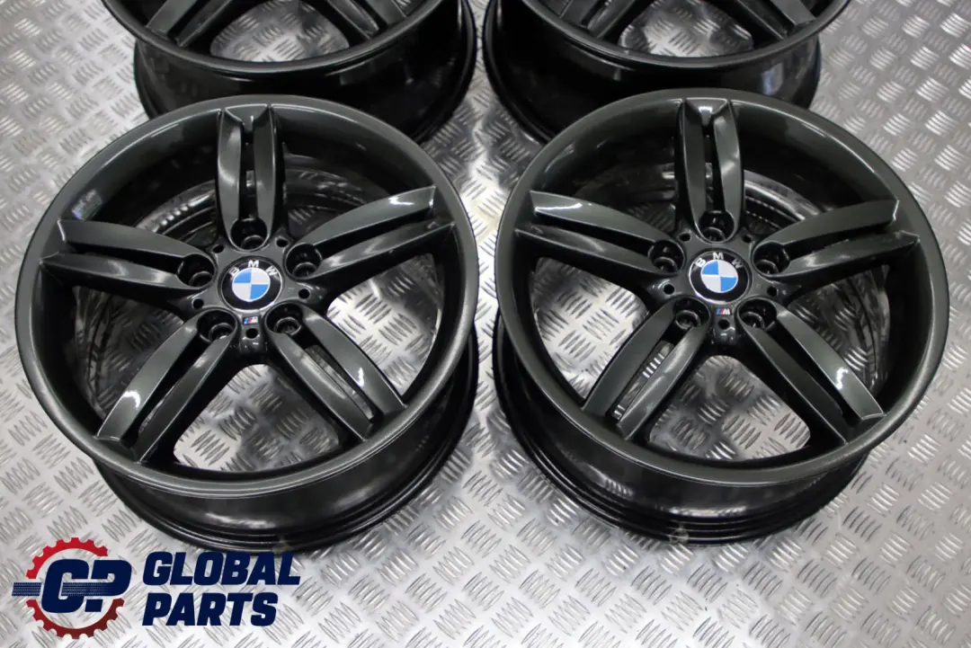 BMW 1 Series E81 E87 Grey Complete Set 4x Wheel Alloy Rim 18" M double Spoke 208 - SKU 8036939-6 - Part number 8036939