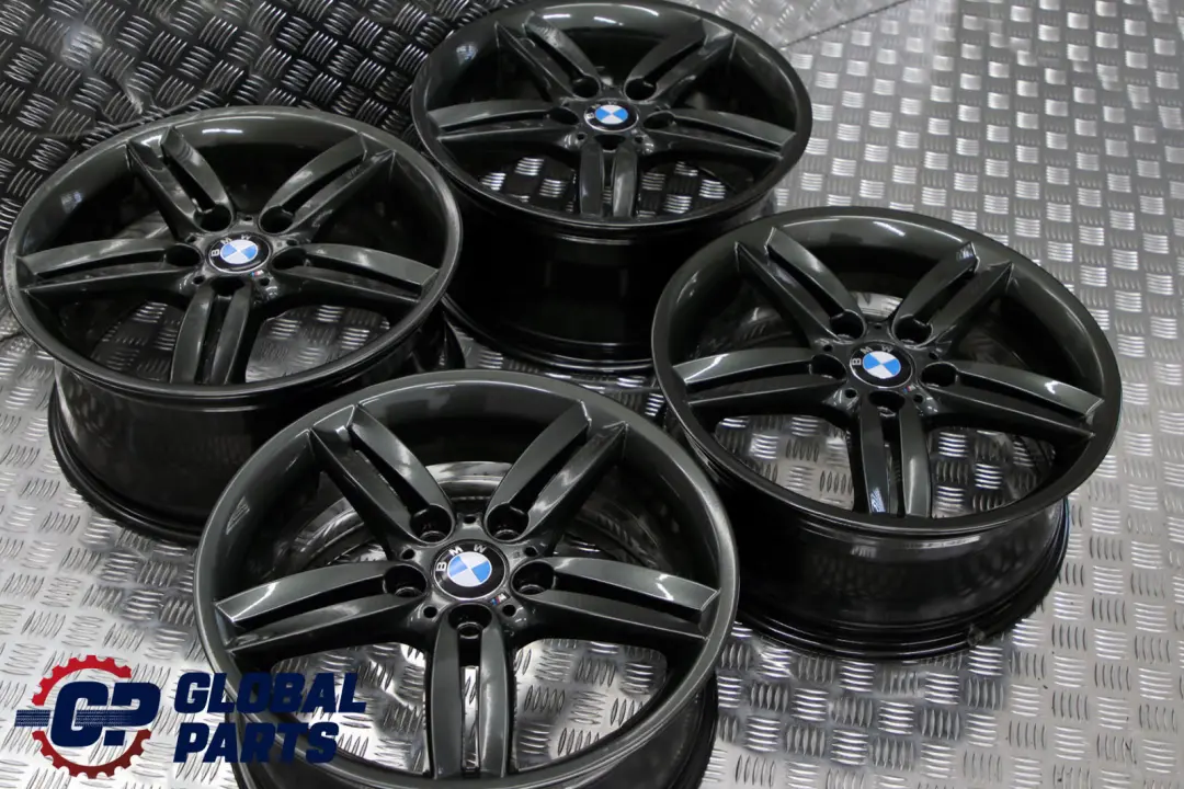 Grey Complete Set 4x Wheel Alloy Rim 18" M double Spoke 208 to BMW 1 Series E81 E87 with Part number 8036939 BMW 1 Series E81 E87 Grey Complete Set 4x Wheel Alloy Rim 18" M double Spoke 208 - SKU 8036939-6 - Part number 8036939