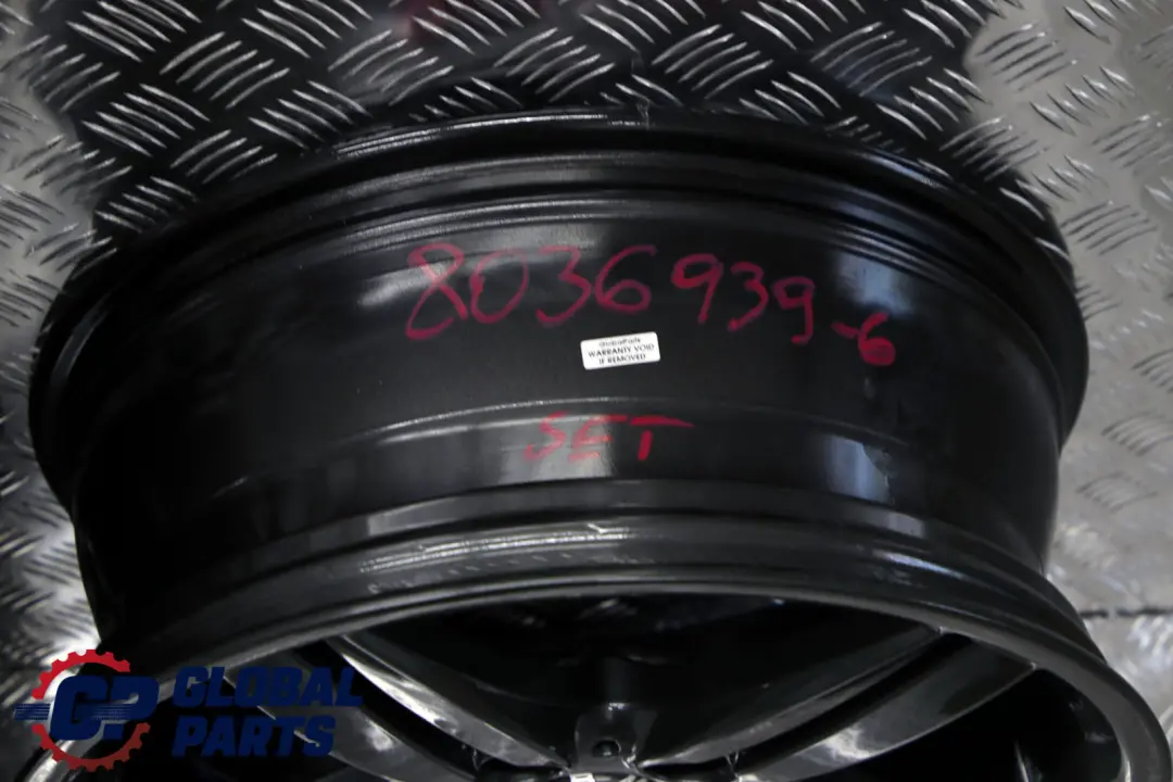 BMW 1 Series E81 E87 Grey Complete Set 4x Wheel Alloy Rim 18" M double Spoke 208 - SKU 8036939-6 - Part number 8036939