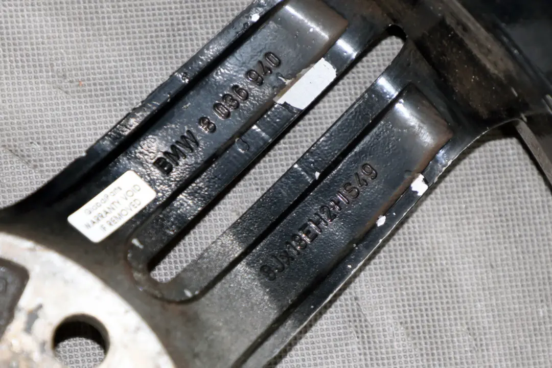 Alloy Wheel Rim 18" M double Spoke 208 8J to BMW 1 Series 2 E81 E87 Black Rear with Part number 8036940 BMW 1 Series 2 E81 E87 Black Rear Alloy Wheel Rim 18" M double Spoke 208 8J - SKU 8036940-2 - Part number 8036940