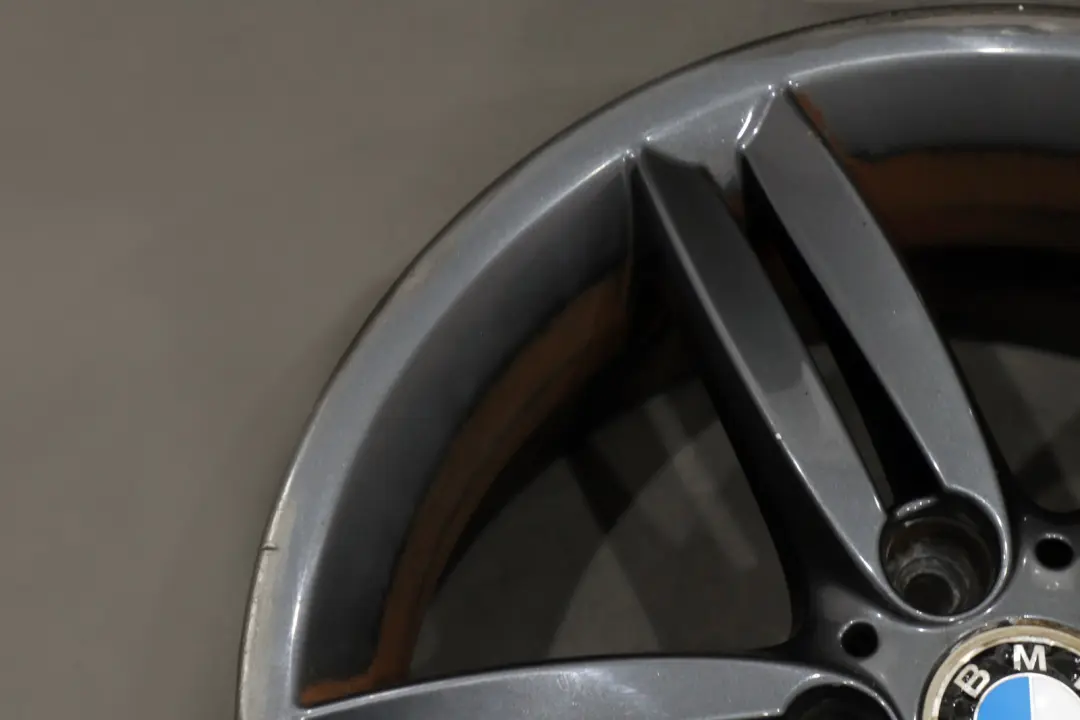 Grey Rear Alloy Wheel Rim 18" M double Spoke 208 8J to BMW 1 Series E81 E87 with Part number 8036940 BMW 1 Series E81 E87 Grey Rear Alloy Wheel Rim 18" M double Spoke 208 8J - SKU 8036940-6 - Part number 8036940