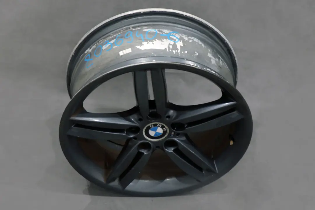 BMW 1 er E81 E87 Grau Hinten Alufelge Rad Felge 18" M Doppelspeichen 208 8J - SKU 8036940-6 - Teilenummer 8036940